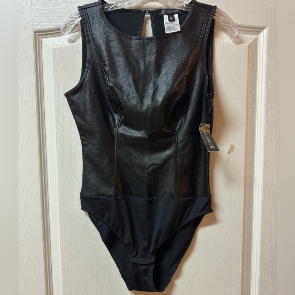 INC brand faux leather bodysuit - Price is Firm